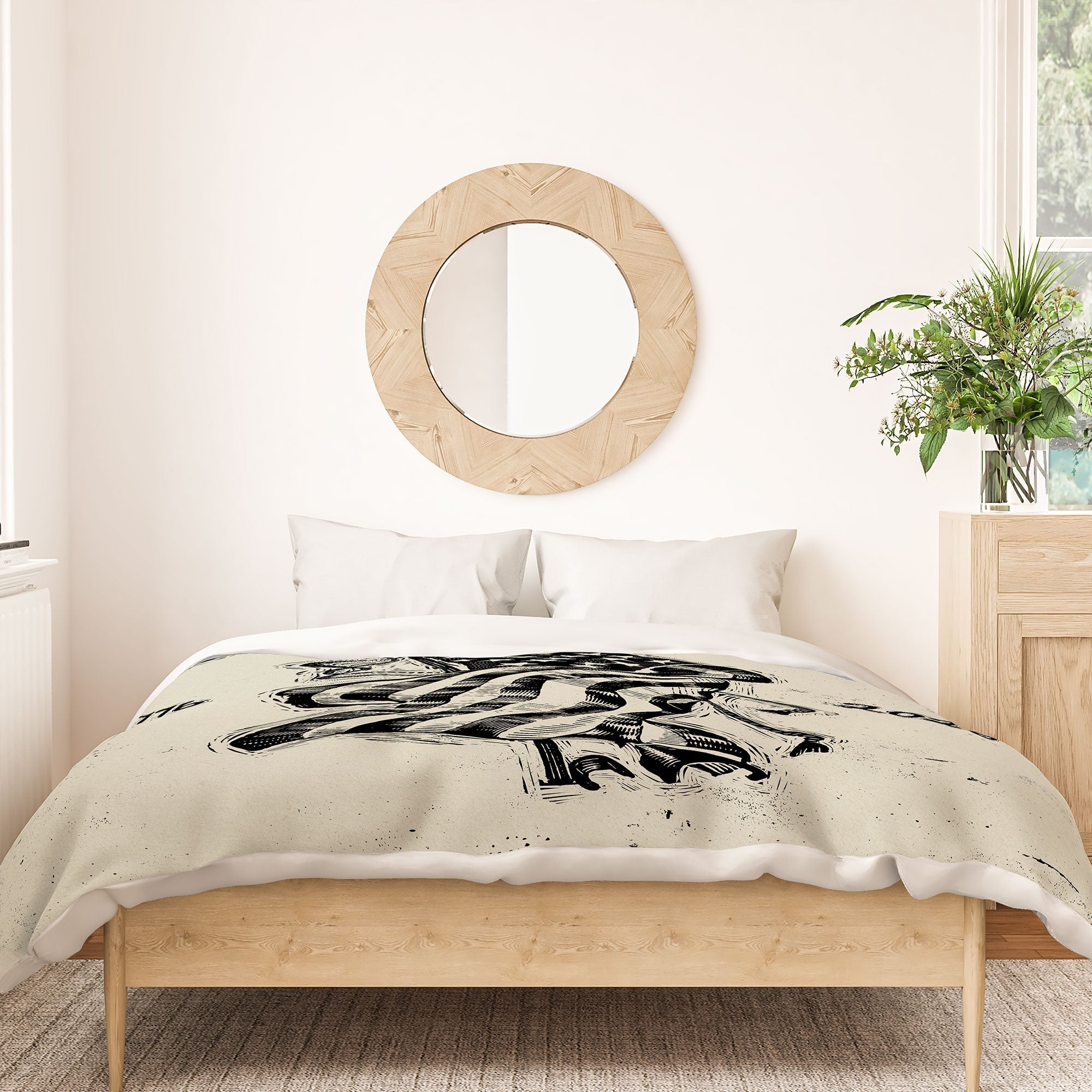 DENY Designs Let Freedom Ring Block Duvet Cover