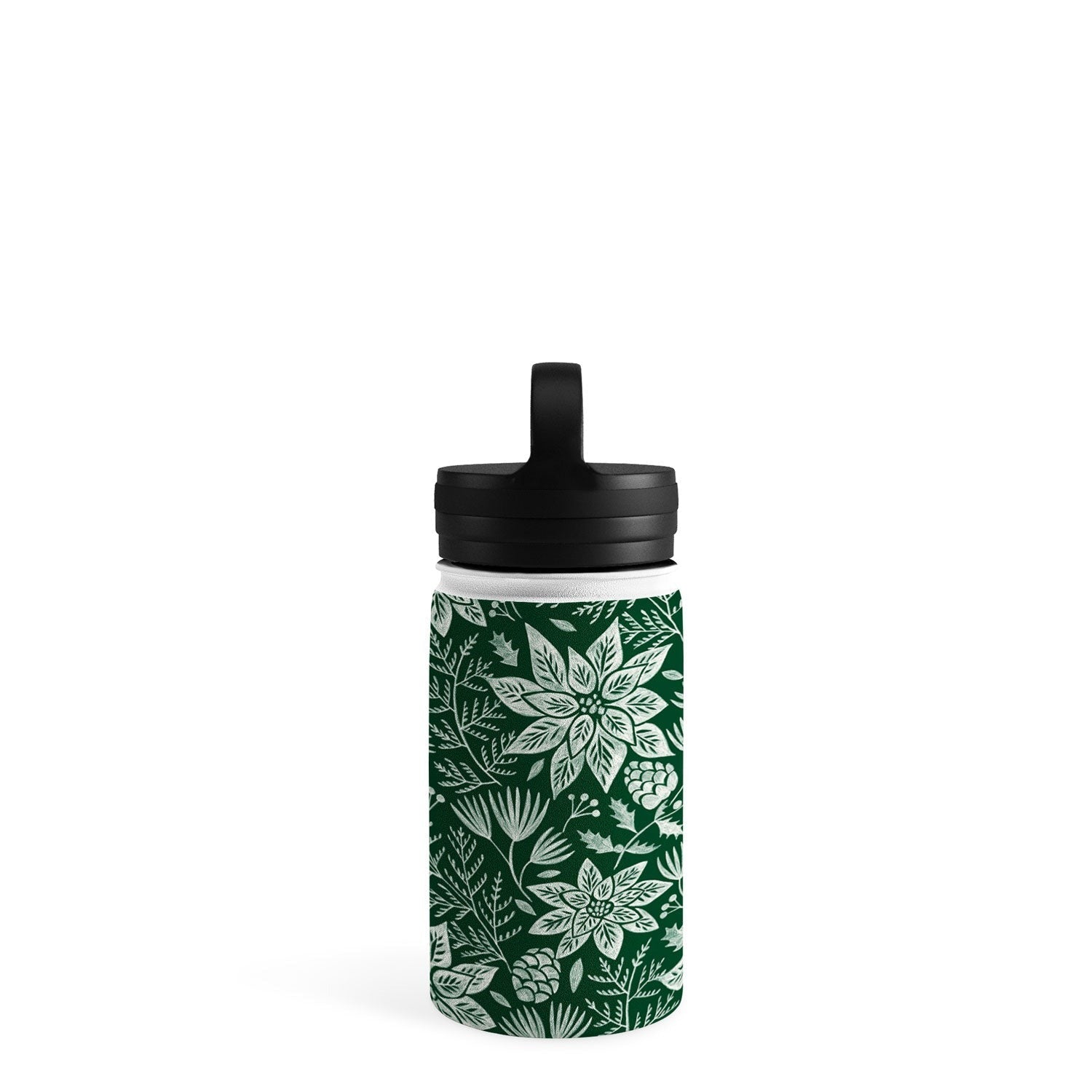 Pimlada Phuapradit Christmas Poinsettia Water Bottle