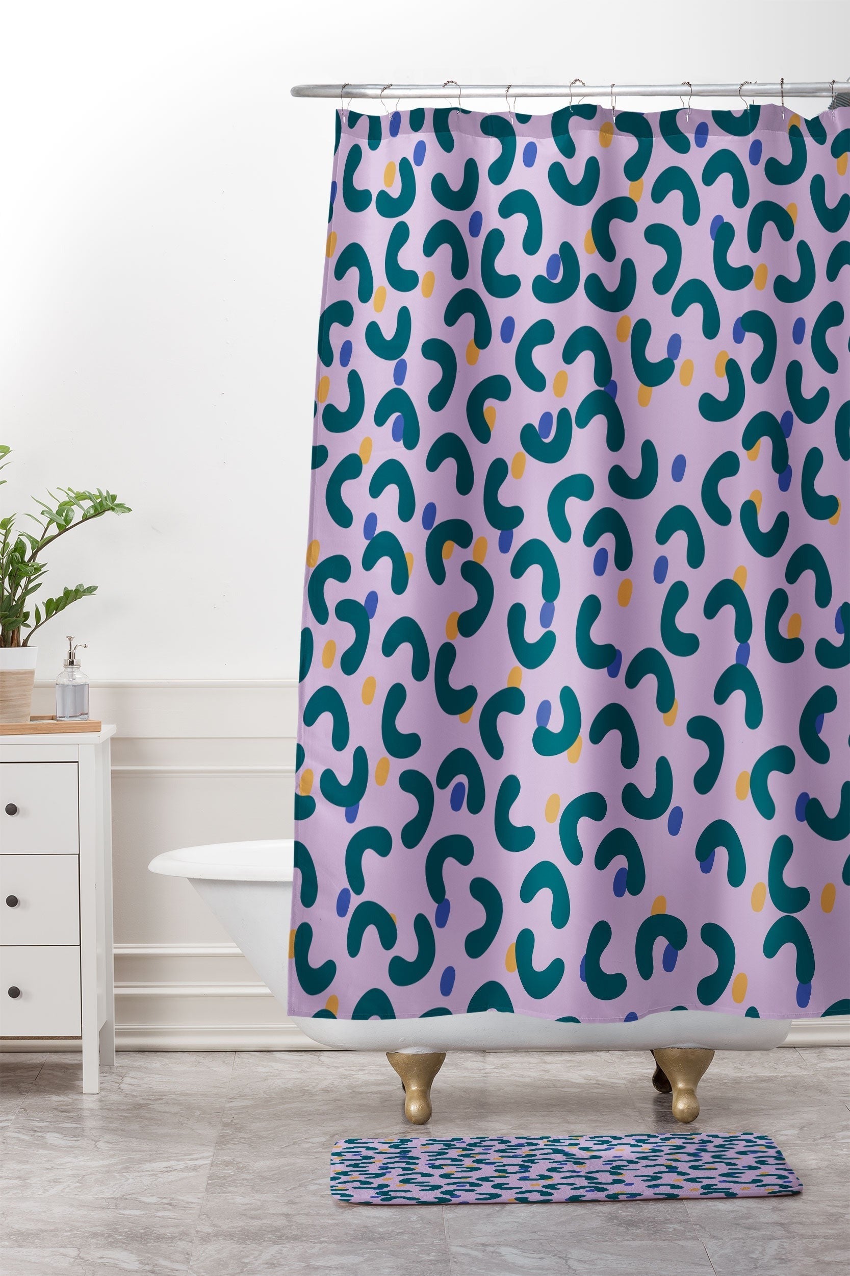 Camilla Foss Pebbles Mix Memory Foam Bath Mat