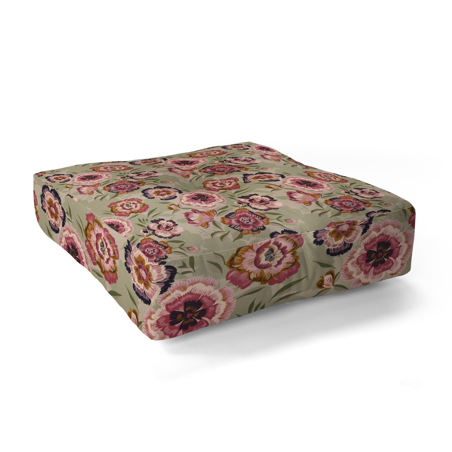 Pimlada Phuapradit Carnation Floor Pillow Square