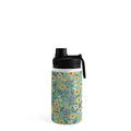 Pimlada Phuapradit Ditsy Floral Blue Green Water Bottle
