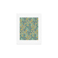 Pimlada Phuapradit Ditsy Floral Blue Green Art Print