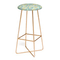 Pimlada Phuapradit Ditsy Floral Blue Green Bar Stool