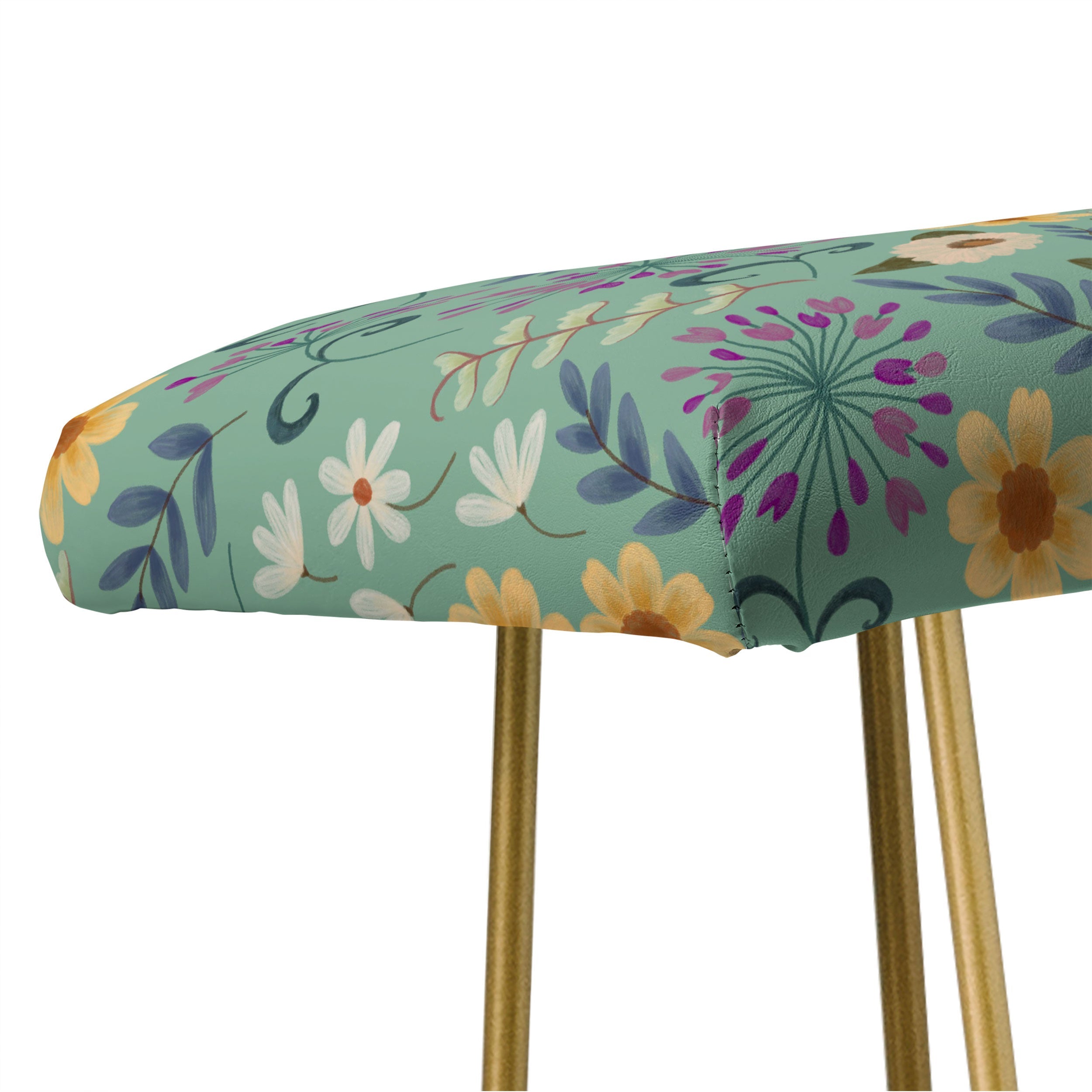 Pimlada Phuapradit Ditsy Floral Blue Green Bench