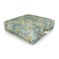 Pimlada Phuapradit Ditsy Floral Blue Green Outdoor Floor Cushion