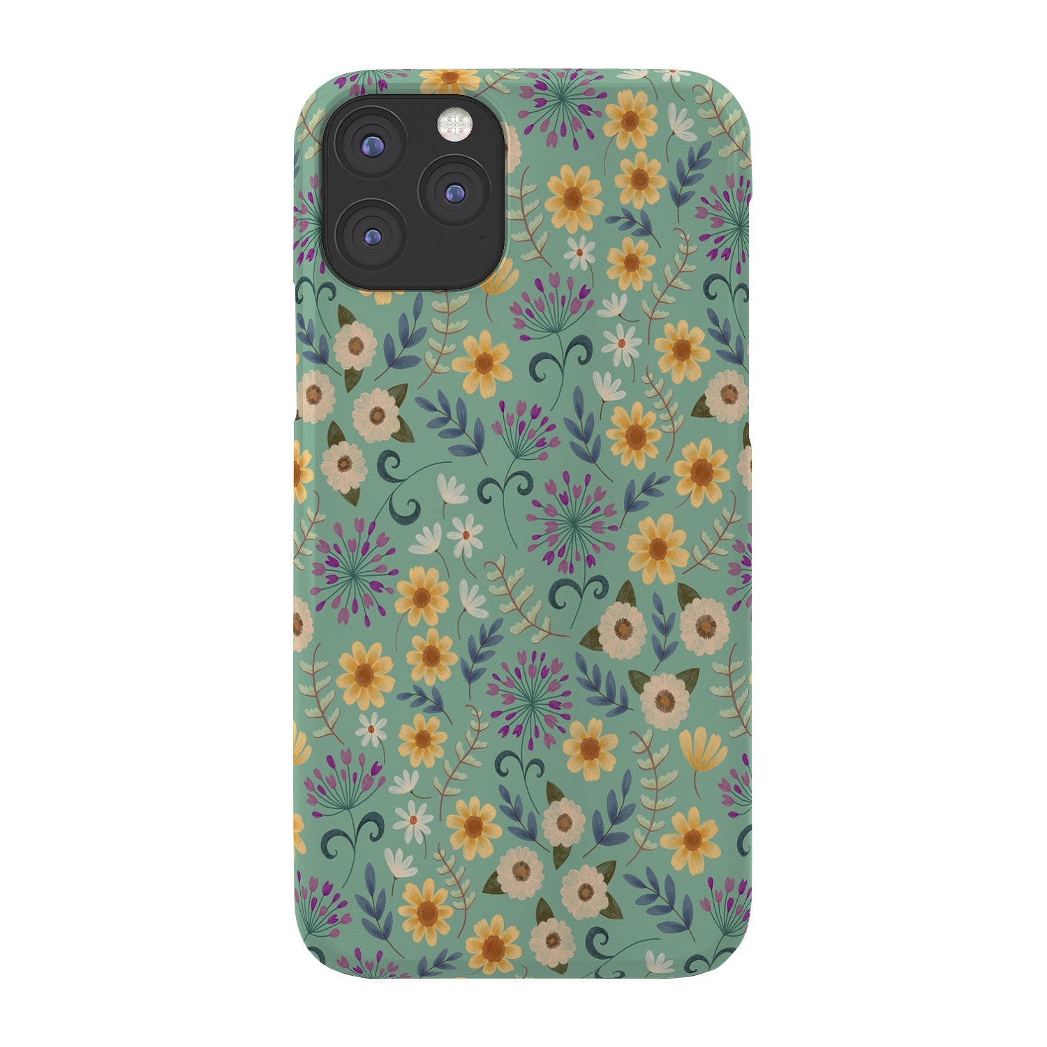 Pimlada Phuapradit Ditsy Floral Blue Green Phone Case
