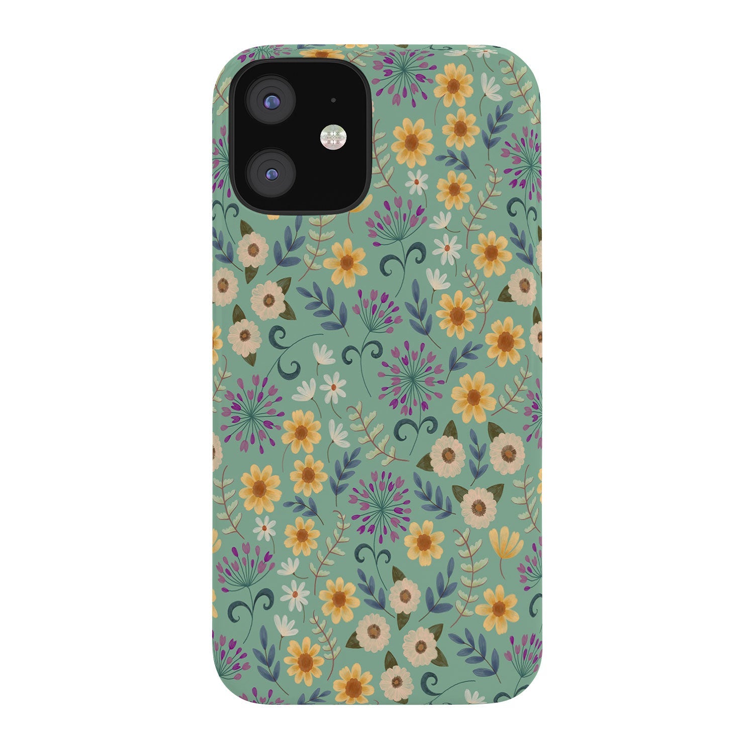 Pimlada Phuapradit Ditsy Floral Blue Green Phone Case