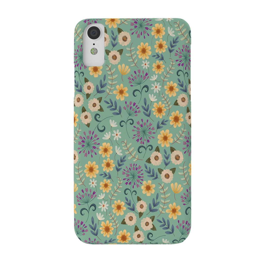 Pimlada Phuapradit Ditsy Floral Blue Green Phone Case