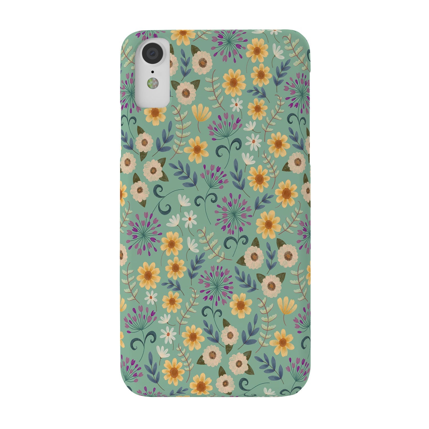 Pimlada Phuapradit Ditsy Floral Blue Green Phone Case