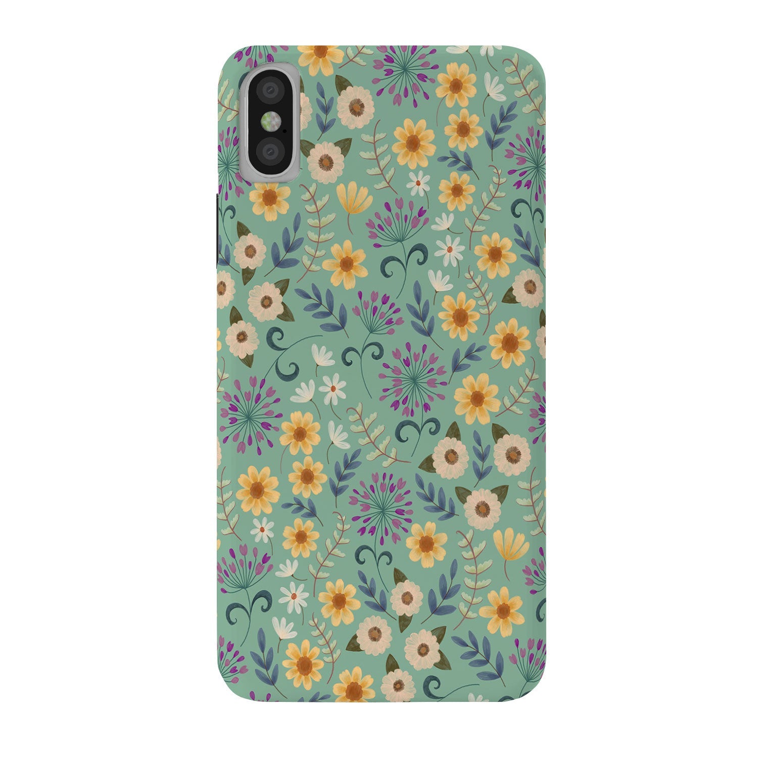 Pimlada Phuapradit Ditsy Floral Blue Green Phone Case