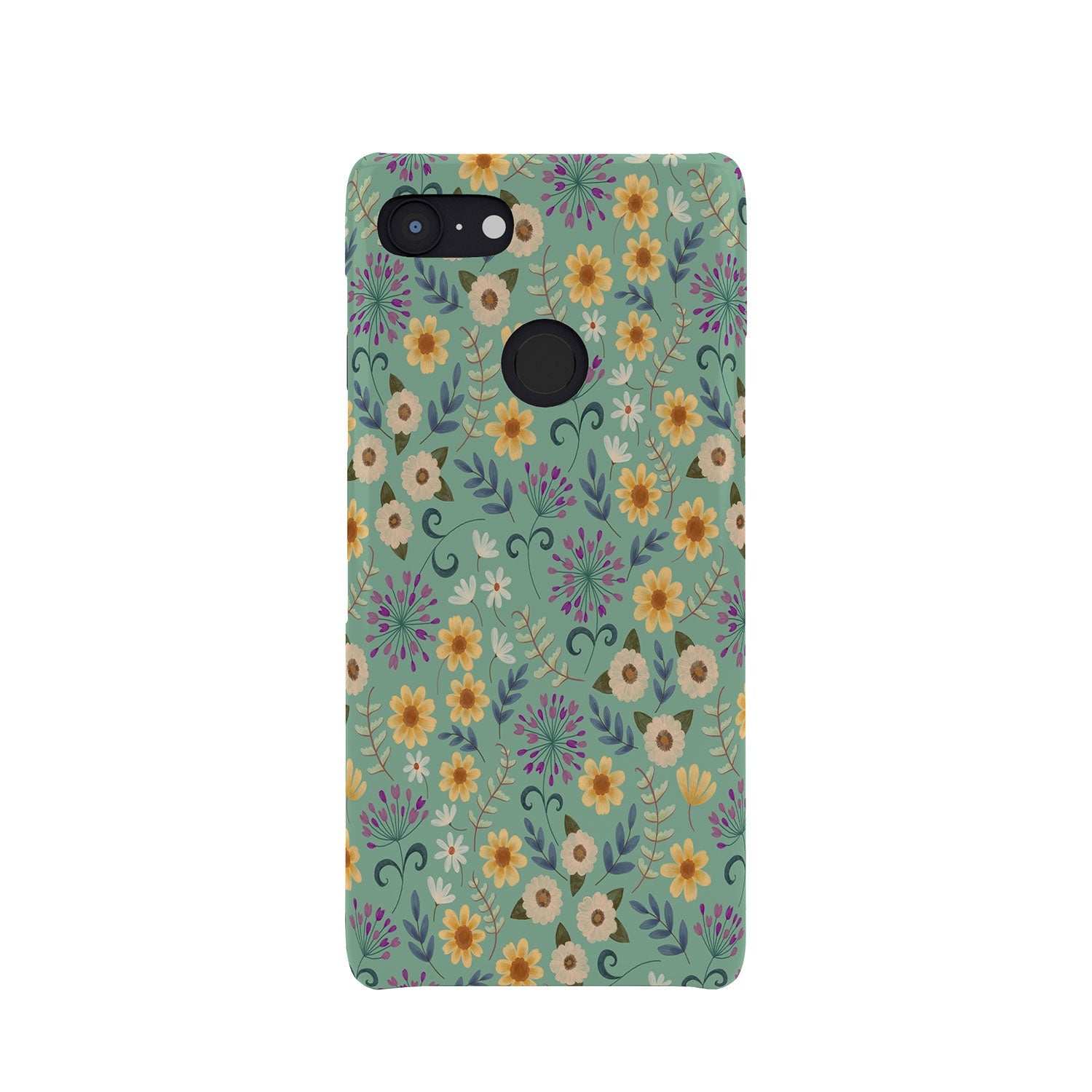 Pimlada Phuapradit Ditsy Floral Blue Green Phone Case