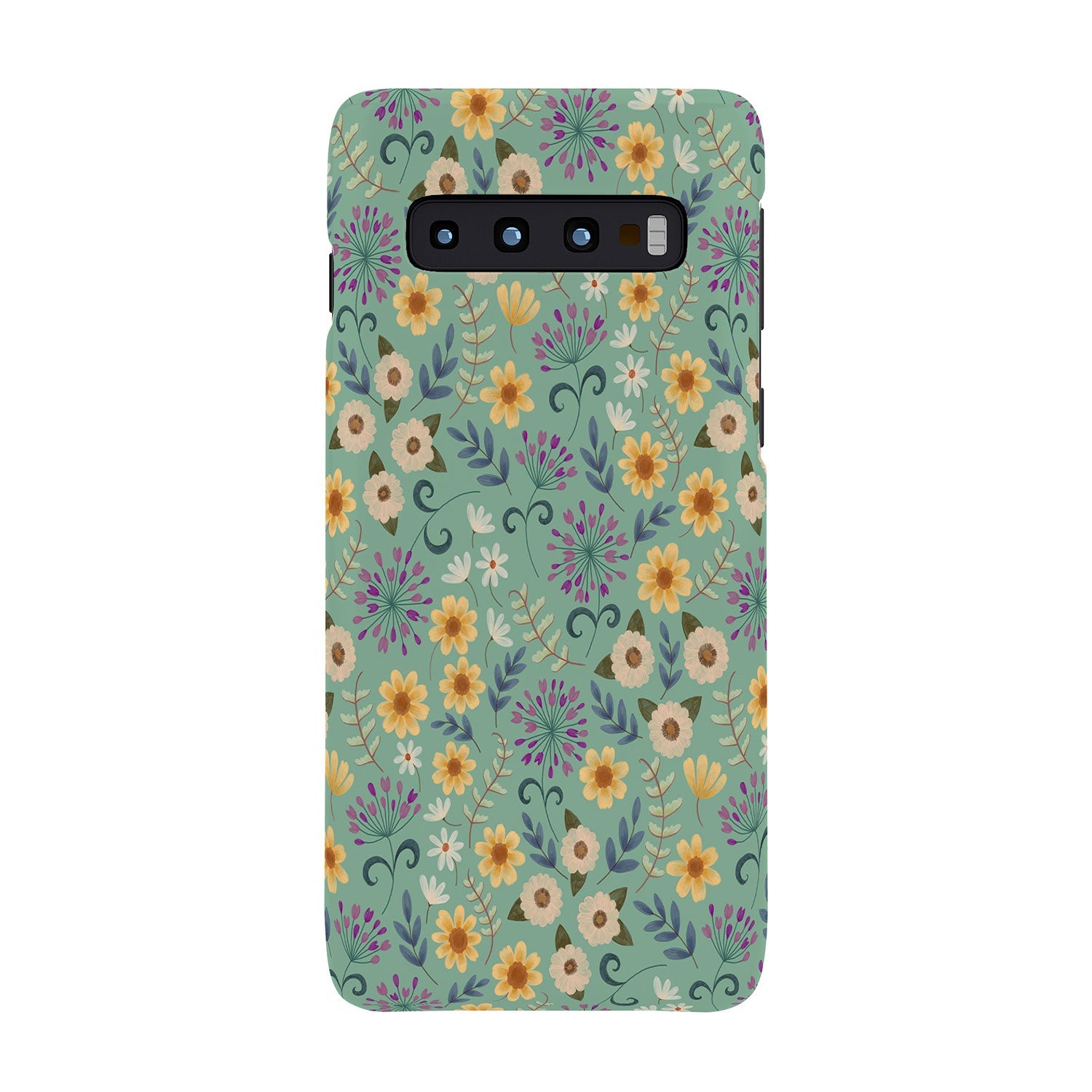 Pimlada Phuapradit Ditsy Floral Blue Green Phone Case