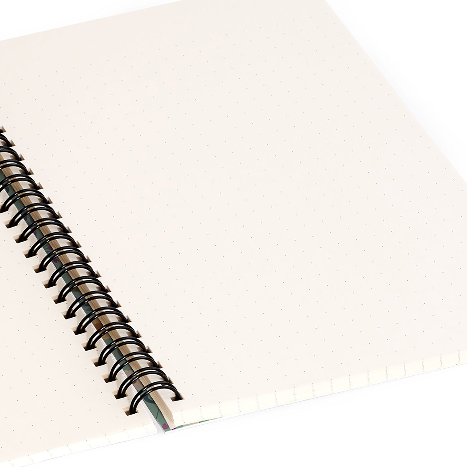 Pimlada Phuapradit Ditsy Floral Blue Green Spiral Notebook