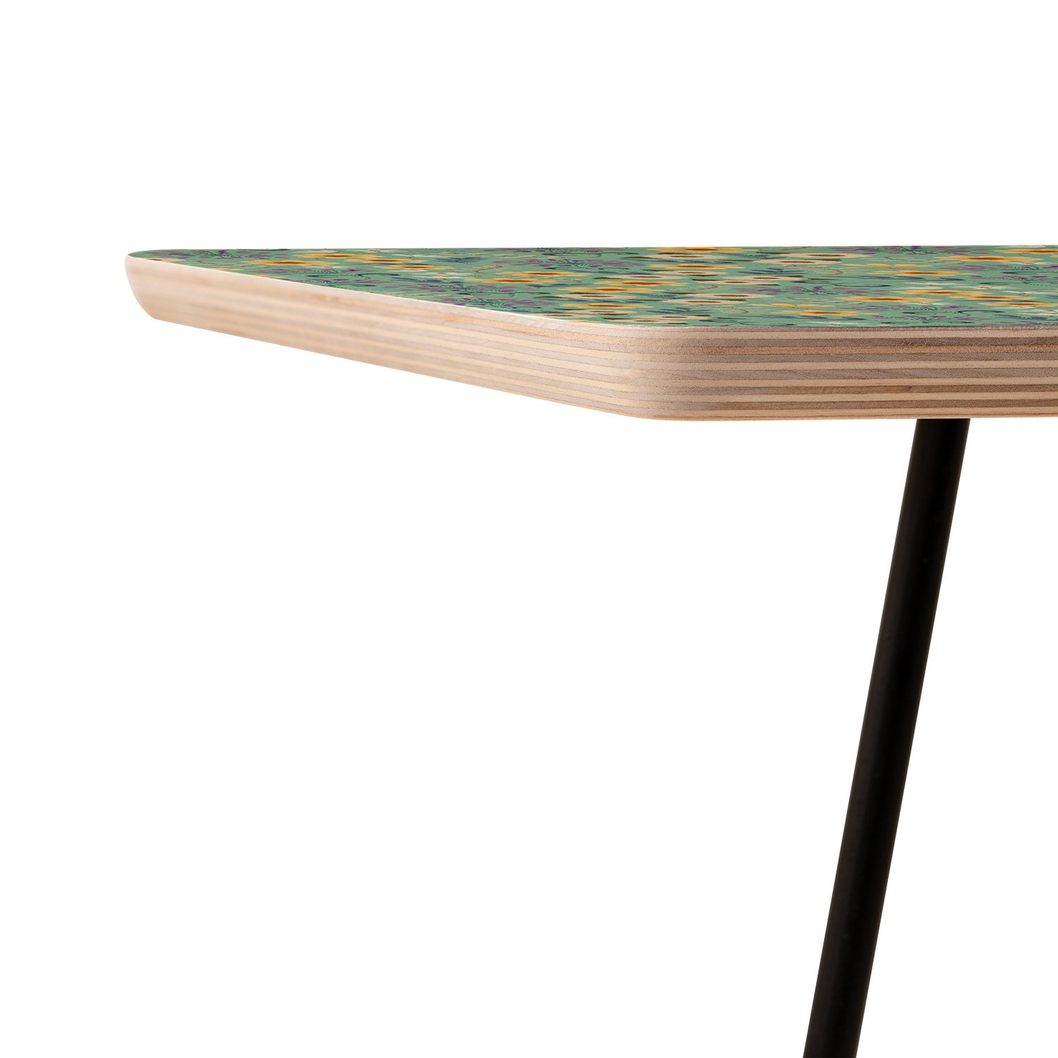 Pimlada Phuapradit Ditsy Floral Blue Green Side Table