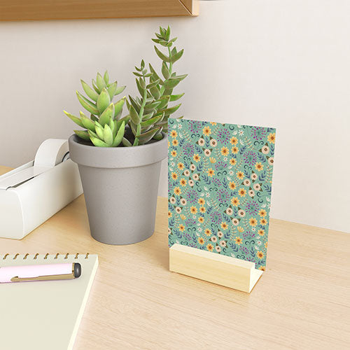 Pimlada Phuapradit Ditsy Floral Blue Green Mini Art Print