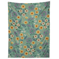 Pimlada Phuapradit Ditsy Floral Blue Green Tapestry