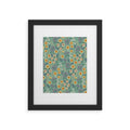 Pimlada Phuapradit Ditsy Floral Blue Green Framed Art Print