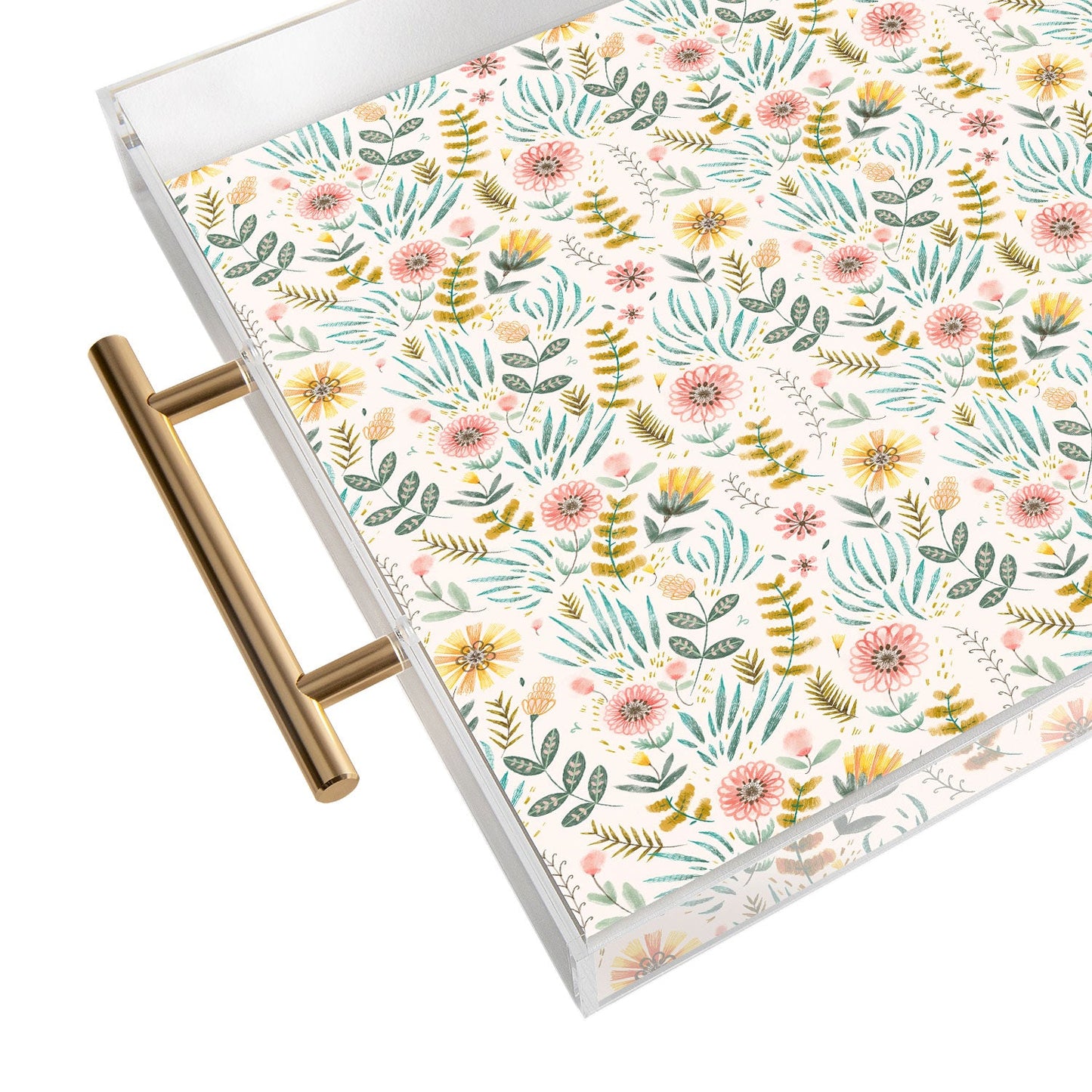 Pimlada Phuapradit Ditsy Floral field Acrylic Tray