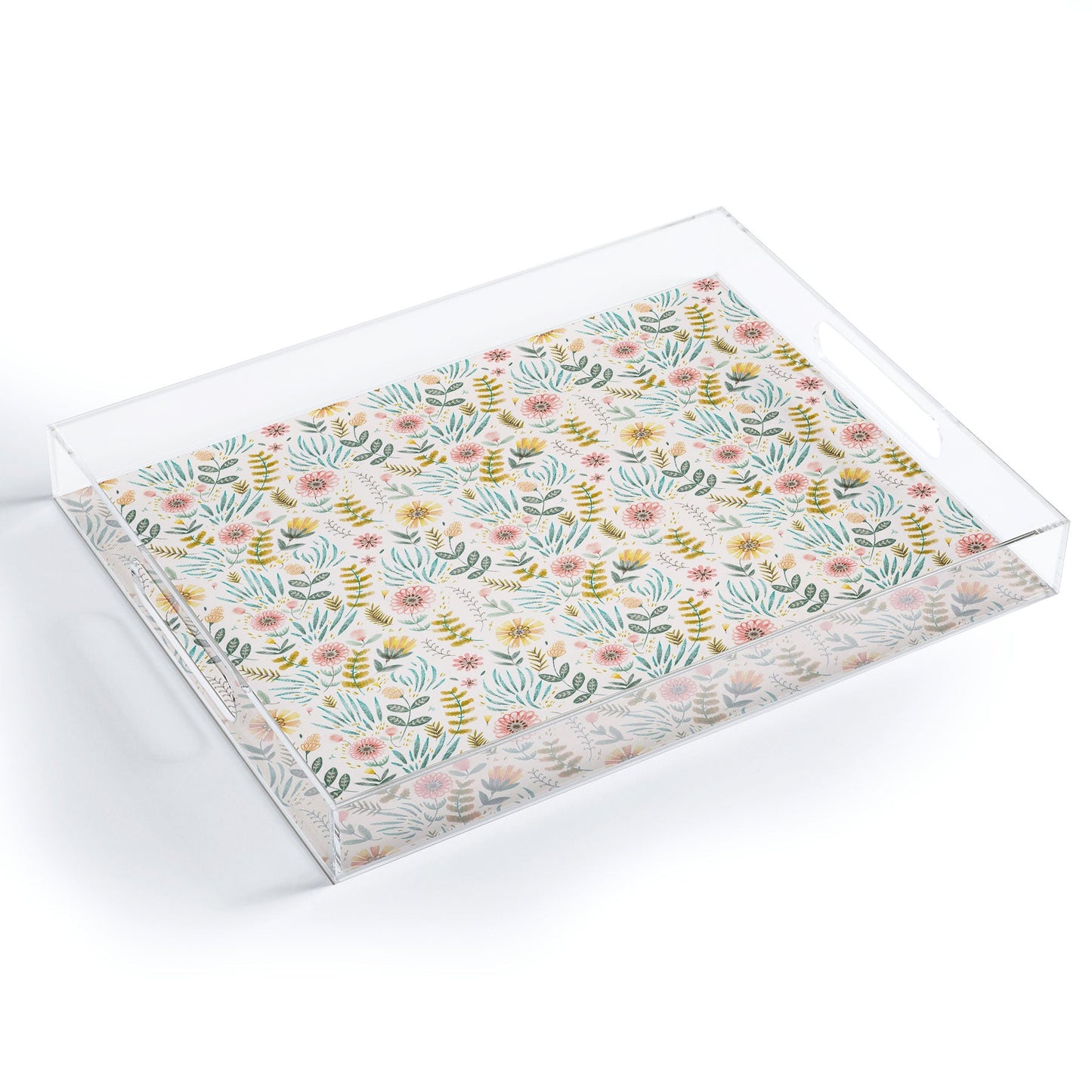 Pimlada Phuapradit Ditsy Floral field Acrylic Tray
