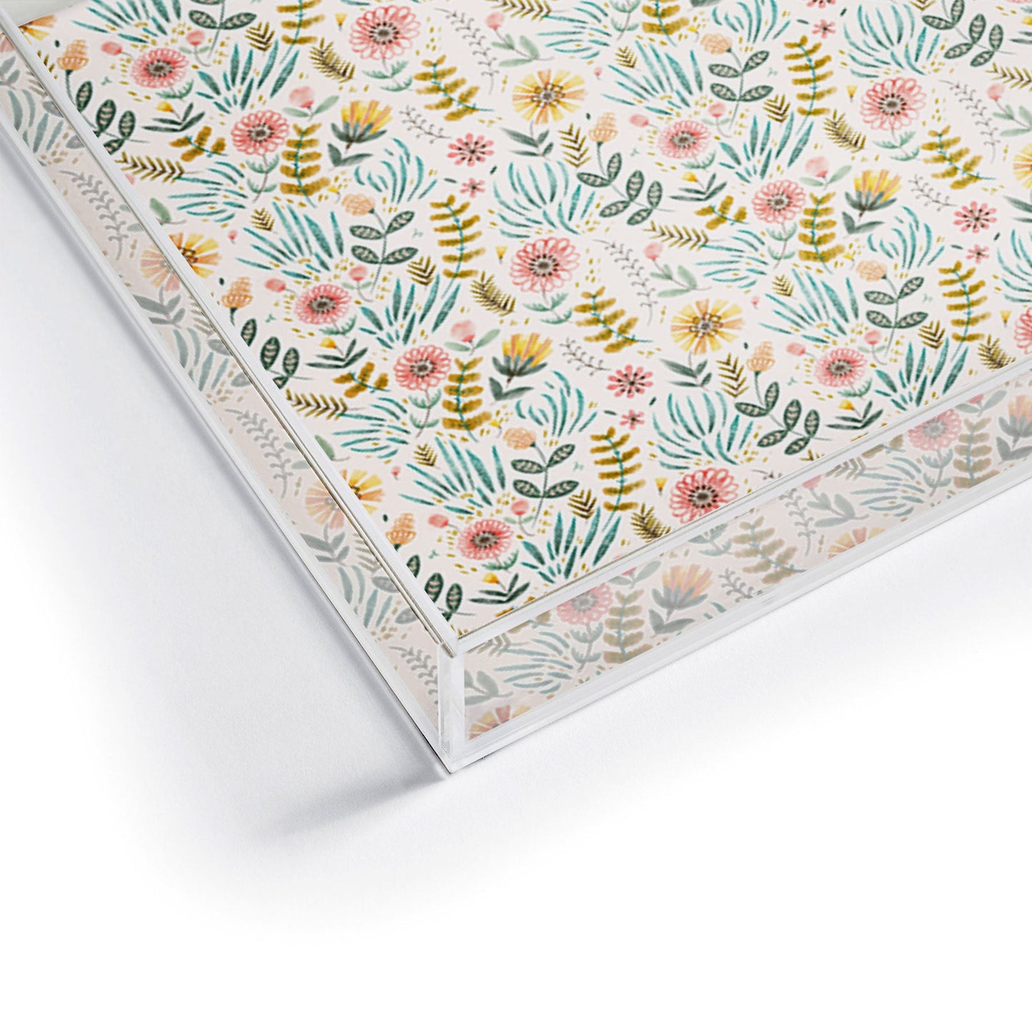 Pimlada Phuapradit Ditsy Floral field Acrylic Tray