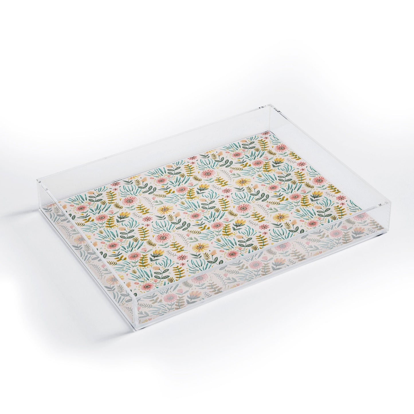Pimlada Phuapradit Ditsy Floral field Acrylic Tray