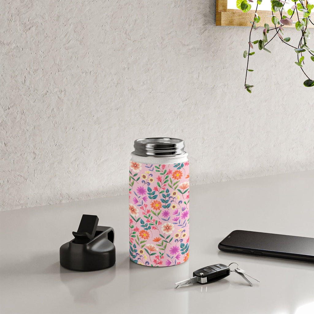 Pimlada Phuapradit Ditsy Floral Pink Water Bottle