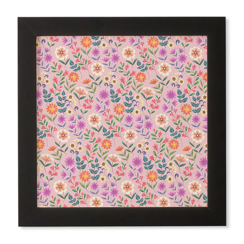 Pimlada Phuapradit Ditsy Floral Pink Framed Wall Art