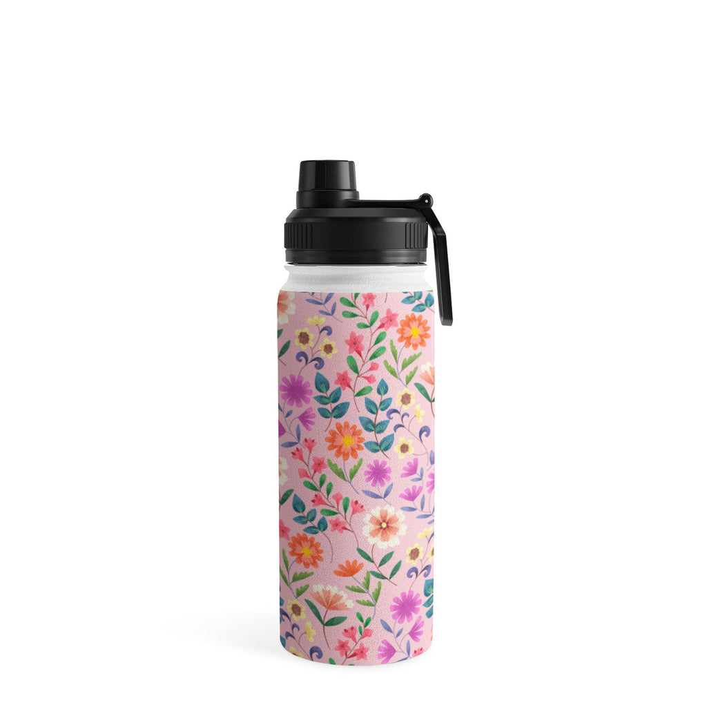 Pimlada Phuapradit Ditsy Floral Pink Water Bottle