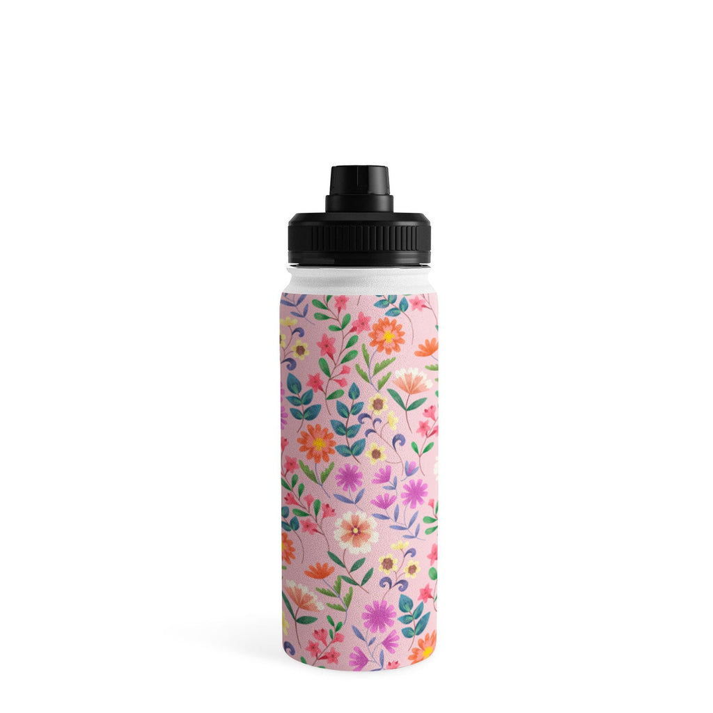 Pimlada Phuapradit Ditsy Floral Pink Water Bottle