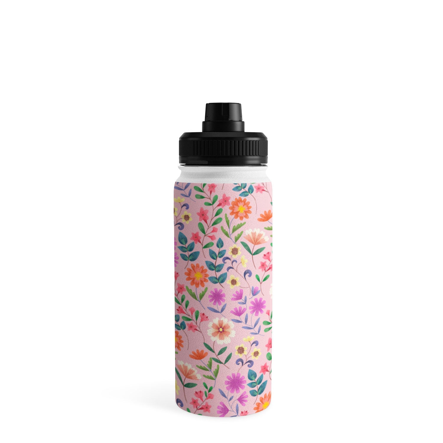 Pimlada Phuapradit Ditsy Floral Pink Water Bottle