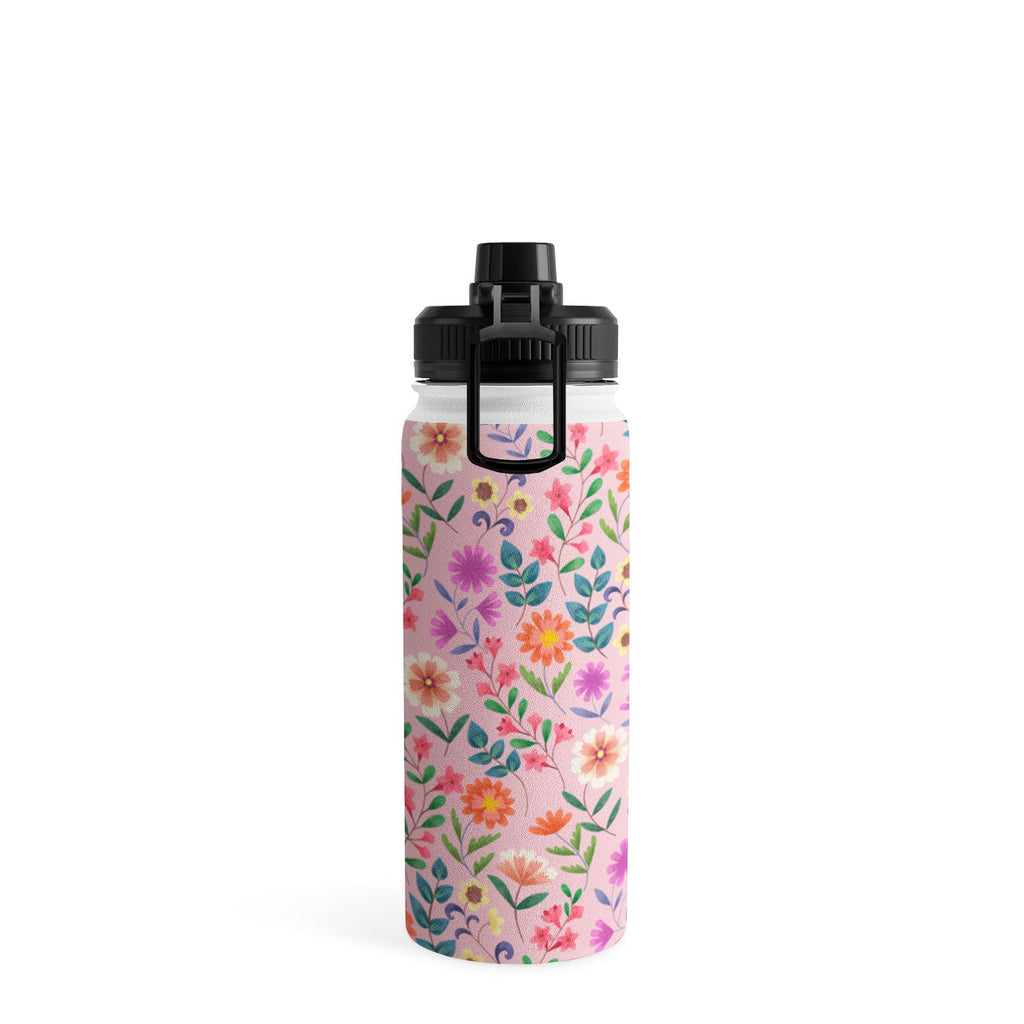 Pimlada Phuapradit Ditsy Floral Pink Water Bottle