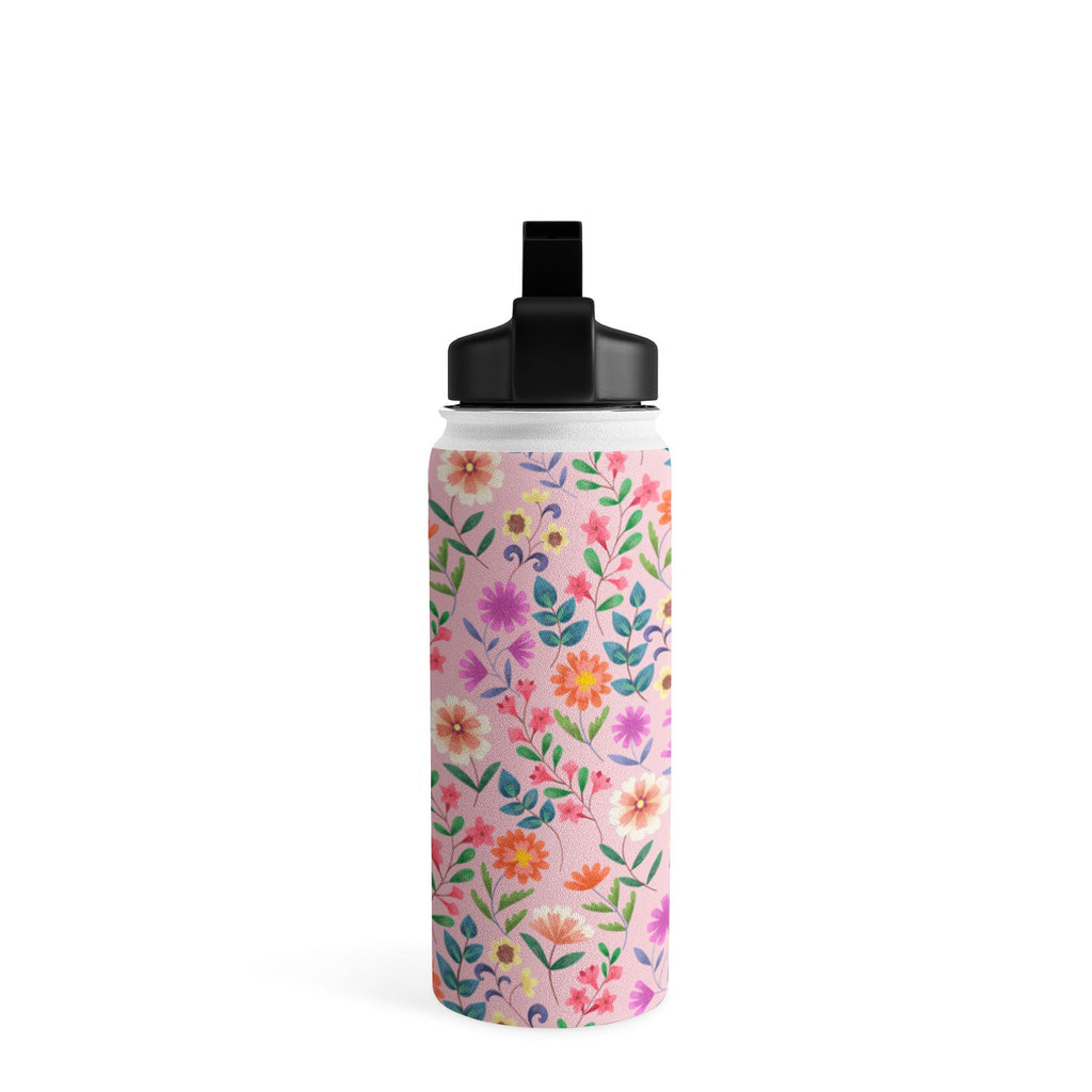 Pimlada Phuapradit Ditsy Floral Pink Water Bottle