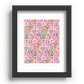 Pimlada Phuapradit Ditsy Floral Pink Recessed Framing Rectangle