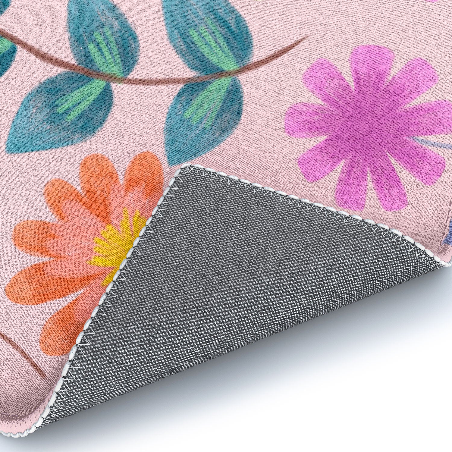 Pimlada Phuapradit Ditsy Floral Pink Area Rug