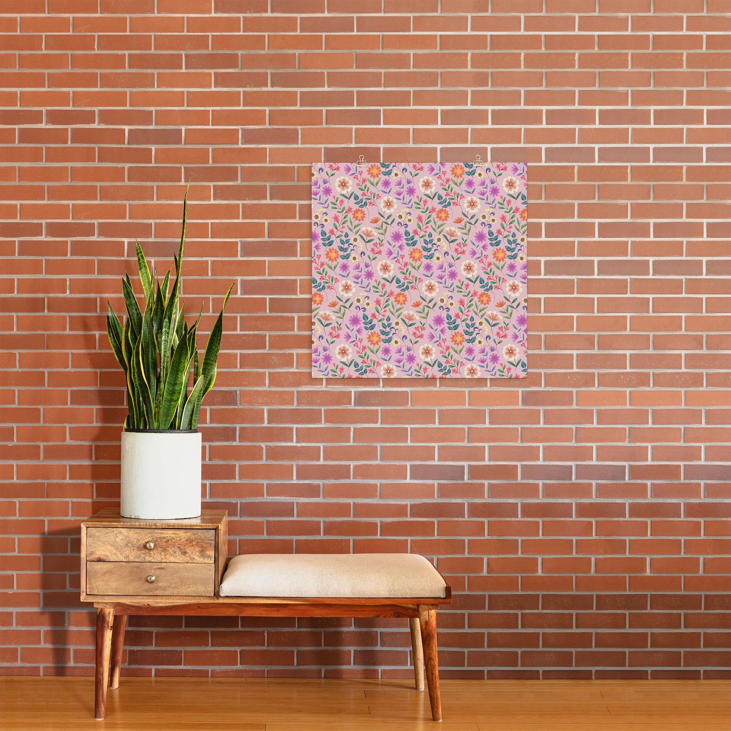 Pimlada Phuapradit Ditsy Floral Pink Art Print