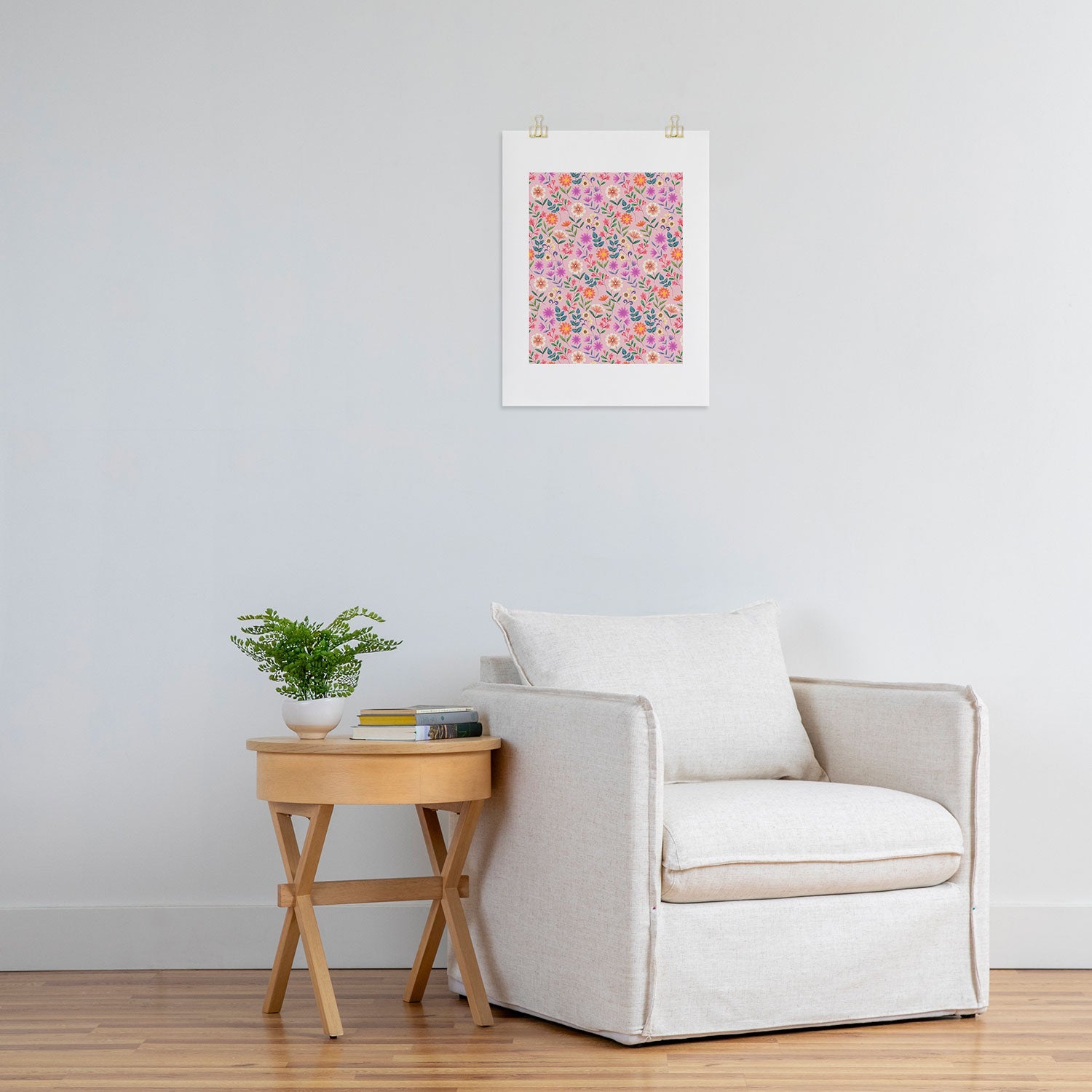 Pimlada Phuapradit Ditsy Floral Pink Art Print
