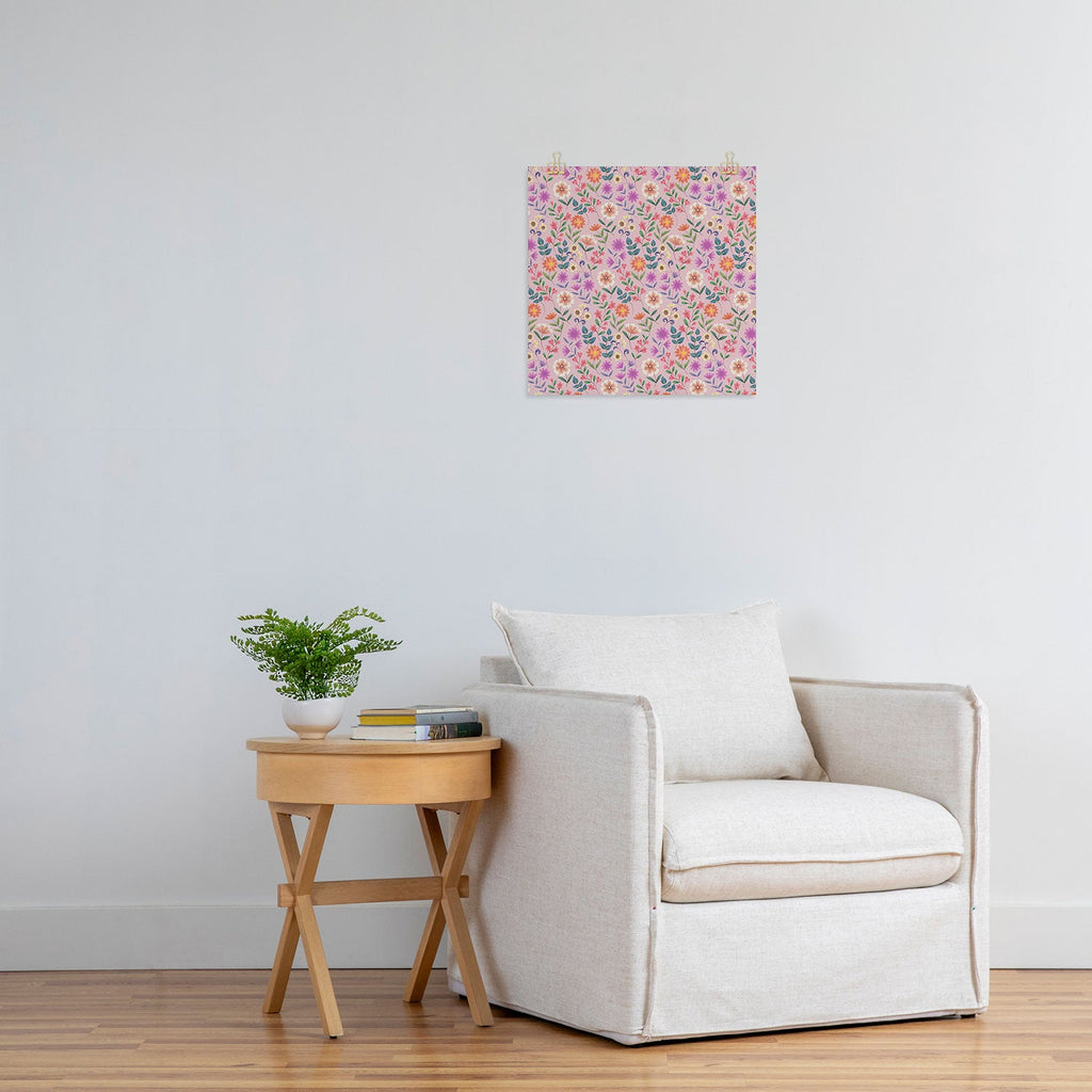Pimlada Phuapradit Ditsy Floral Pink Art Print