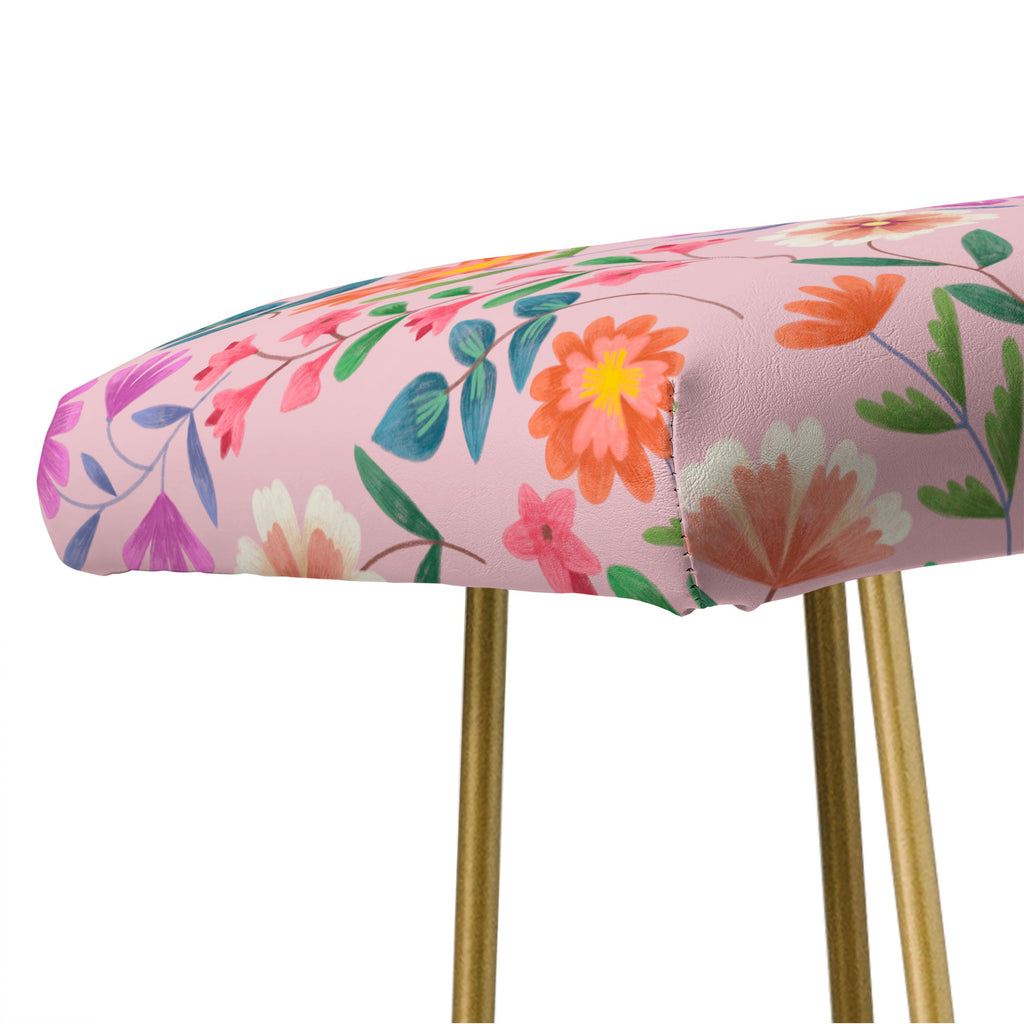 Pimlada Phuapradit Ditsy Floral Pink Bench