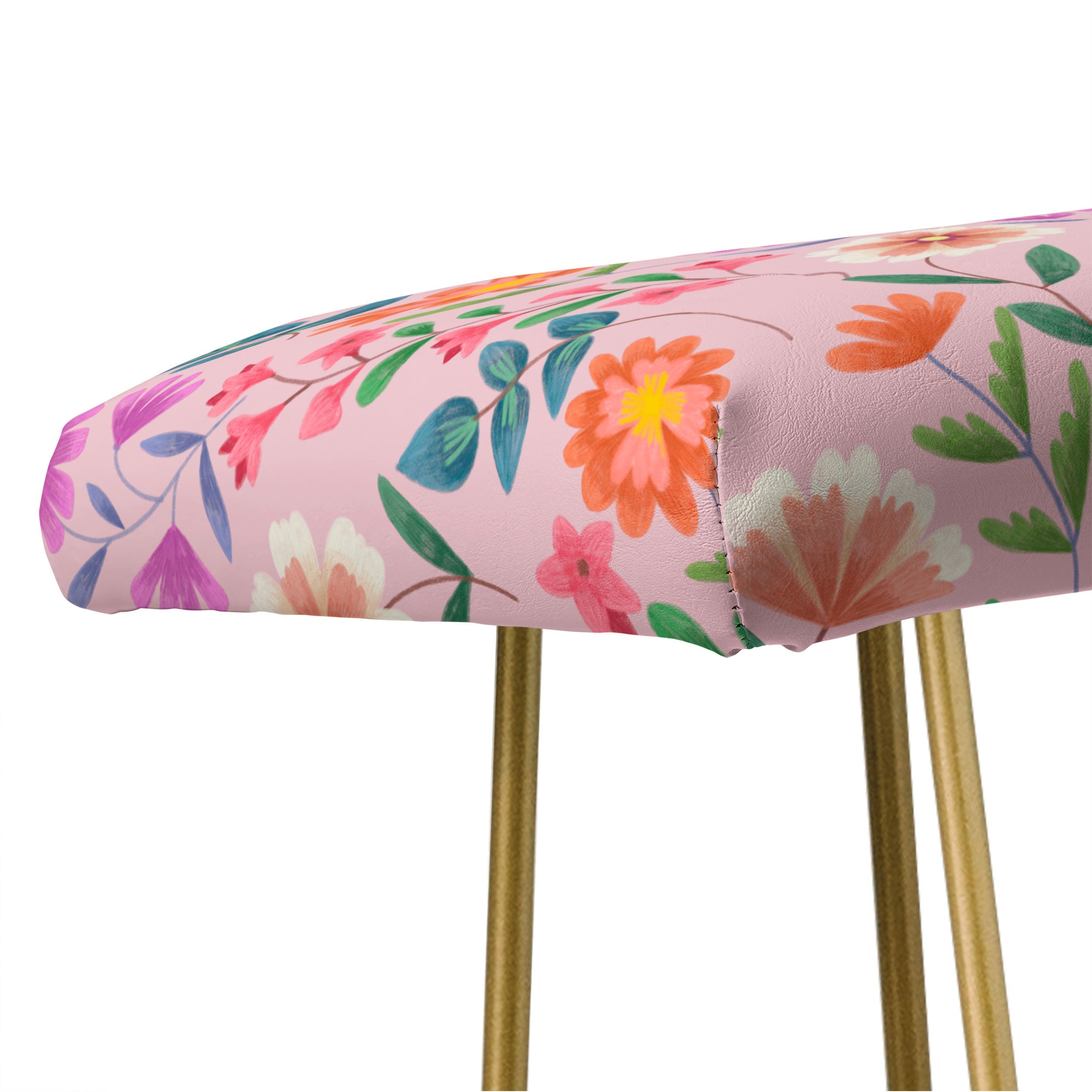 Pimlada Phuapradit Ditsy Floral Pink Bench