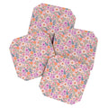 Pimlada Phuapradit Ditsy Floral Pink Coaster Set