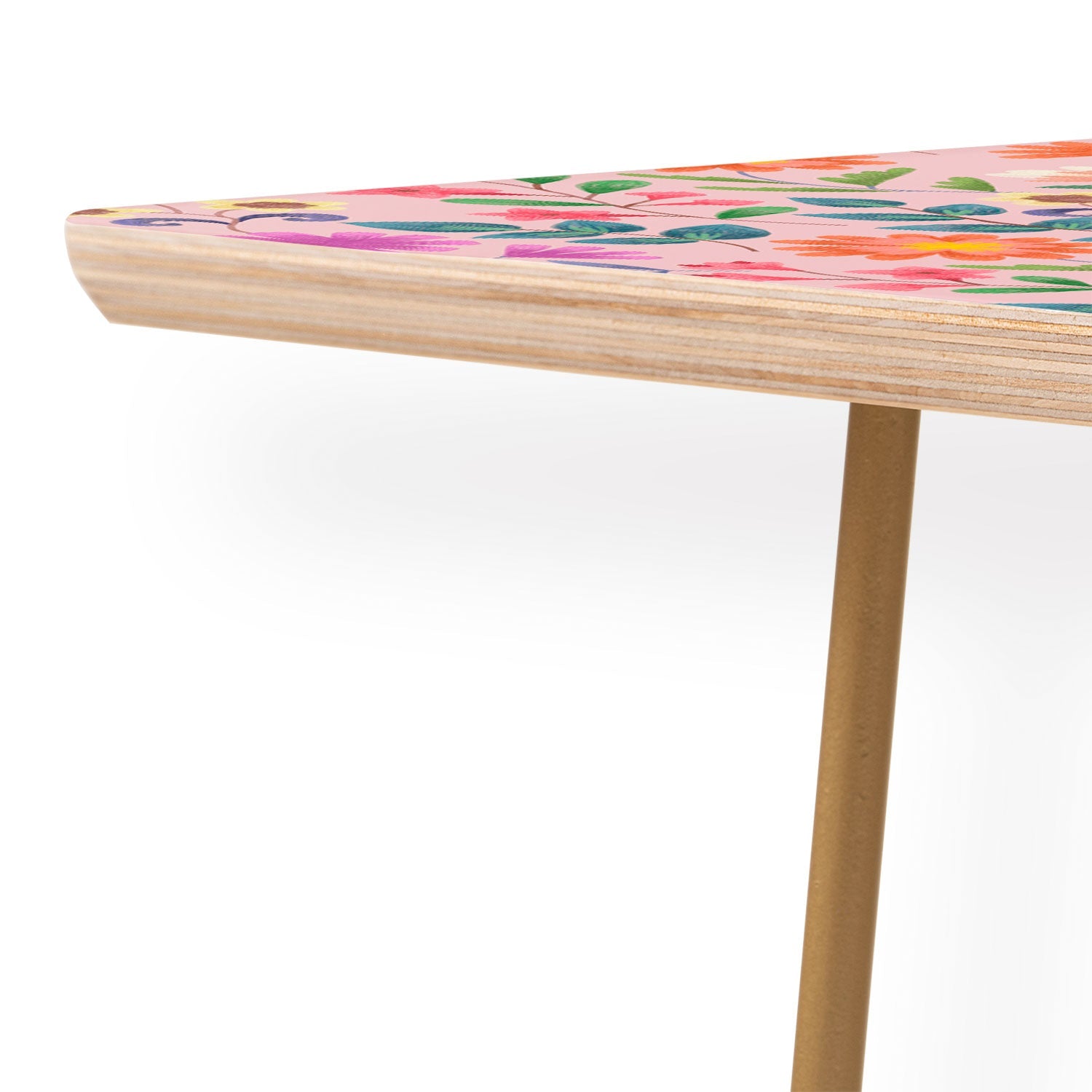 Pimlada Phuapradit Ditsy Floral Pink Coffee Table