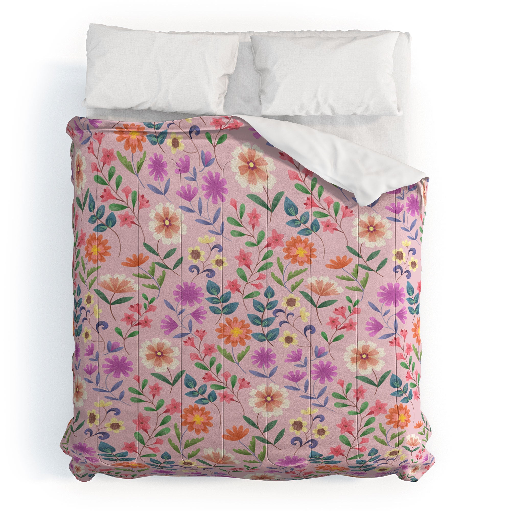Pimlada Phuapradit Ditsy Floral Pink Comforter