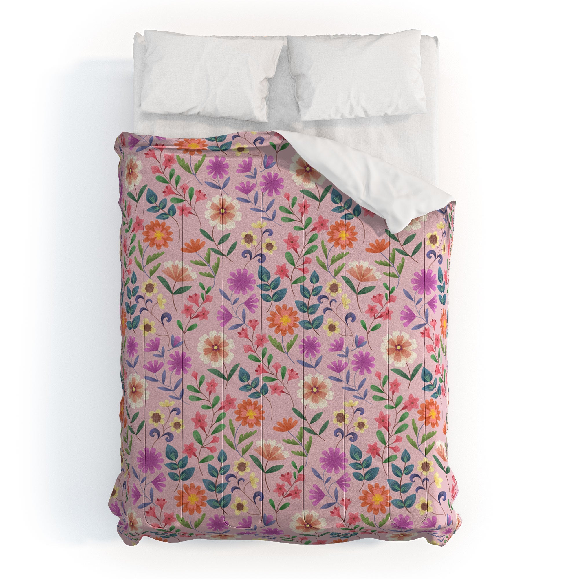 Pimlada Phuapradit Ditsy Floral Pink Comforter