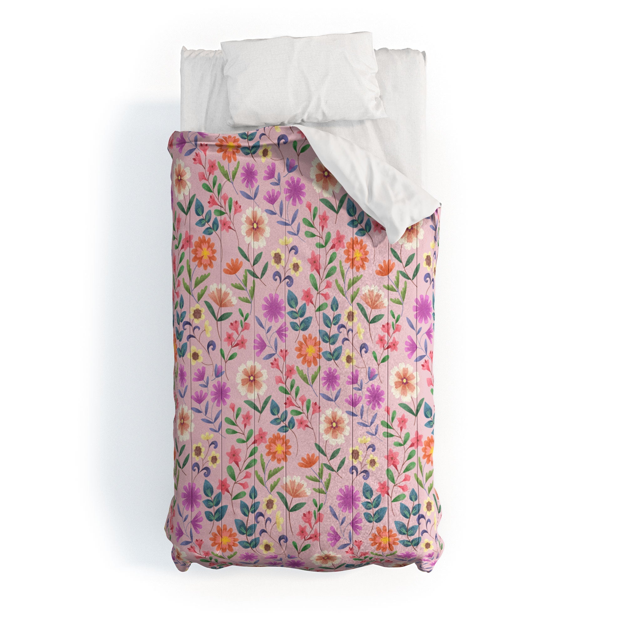 Pimlada Phuapradit Ditsy Floral Pink Comforter