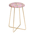 Pimlada Phuapradit Ditsy Floral Pink Counter Stool
