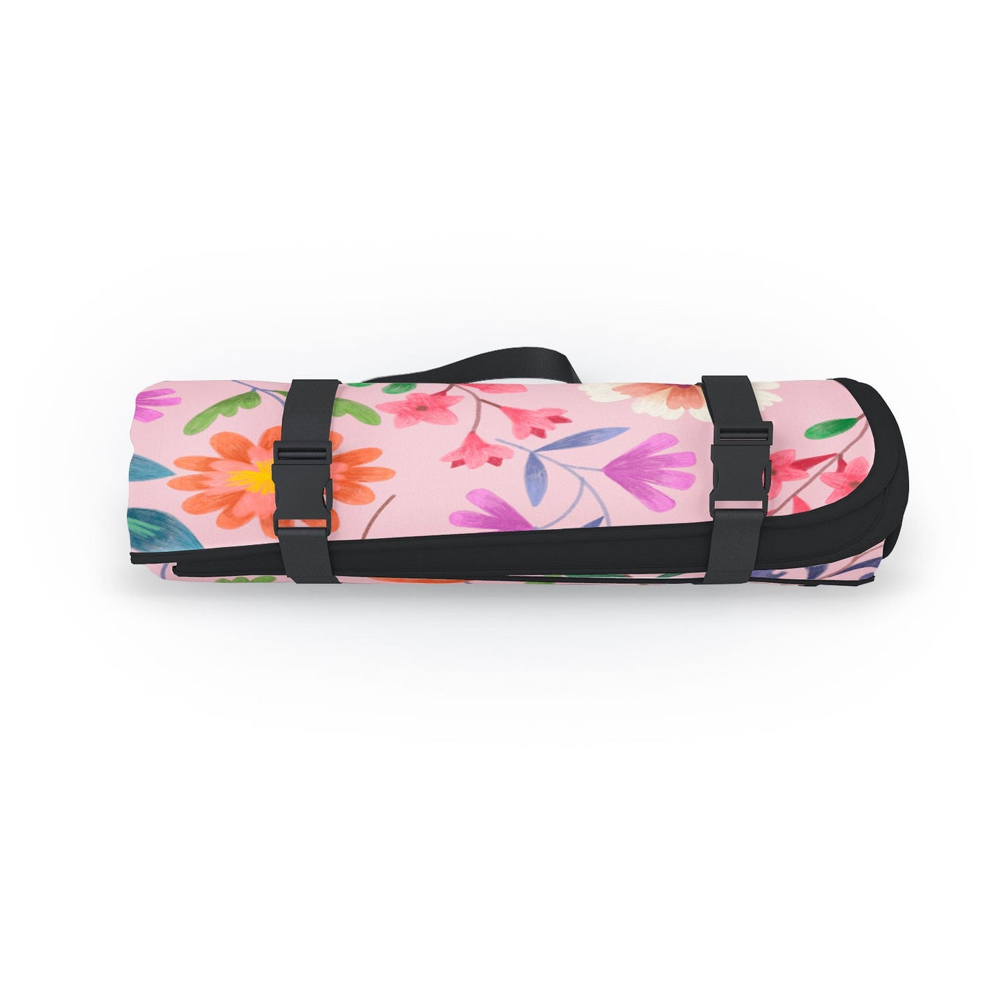 Pimlada Phuapradit Ditsy Floral Pink Picnic Blanket