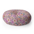 Pimlada Phuapradit Ditsy Floral Pink Floor Pillow Round