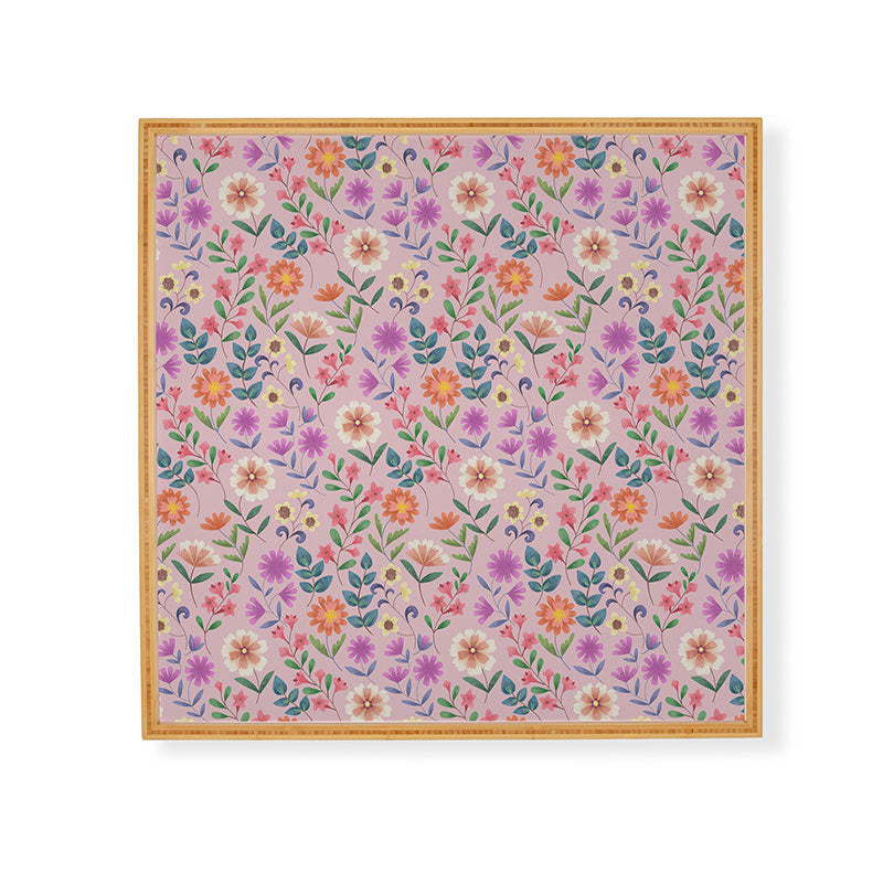 Pimlada Phuapradit Ditsy Floral Pink Framed Wall Art