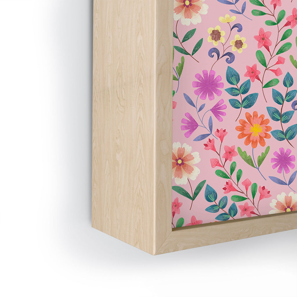 Pimlada Phuapradit Ditsy Floral Pink Framed Mini Art Print
