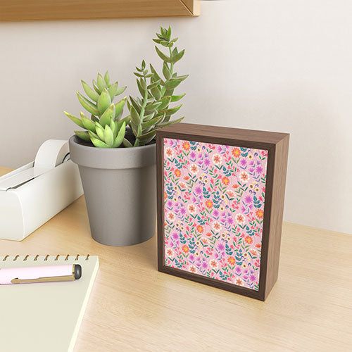 Pimlada Phuapradit Ditsy Floral Pink Framed Mini Art Print